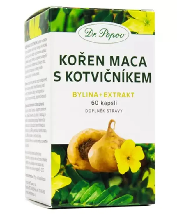 13013-koren maca s kotvicnikem (bylina + extrakt), 60 kapsli